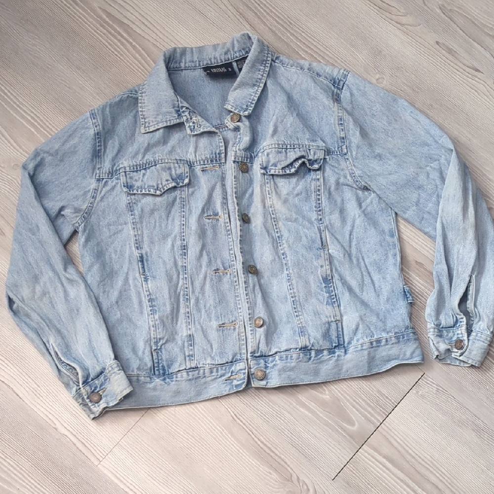 Bill blass M Denim Blue Women's Jacket Cotton